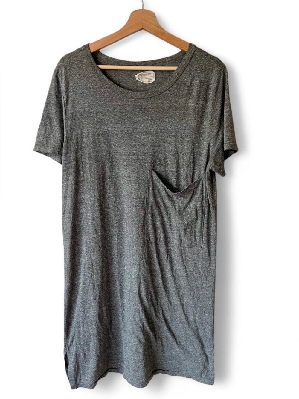 Current/Elliott Gray Pocket T-Shirt Dress size 3 excellent condition